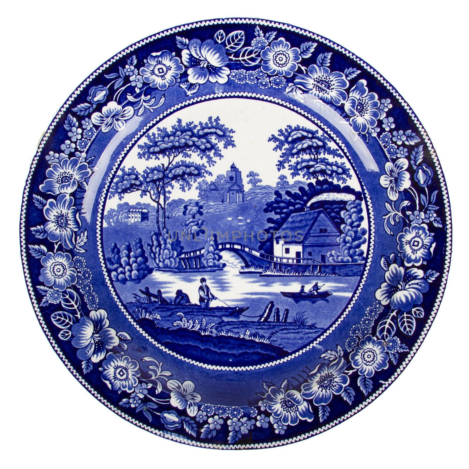 Very old dutch plate isolated by michaklootwijk