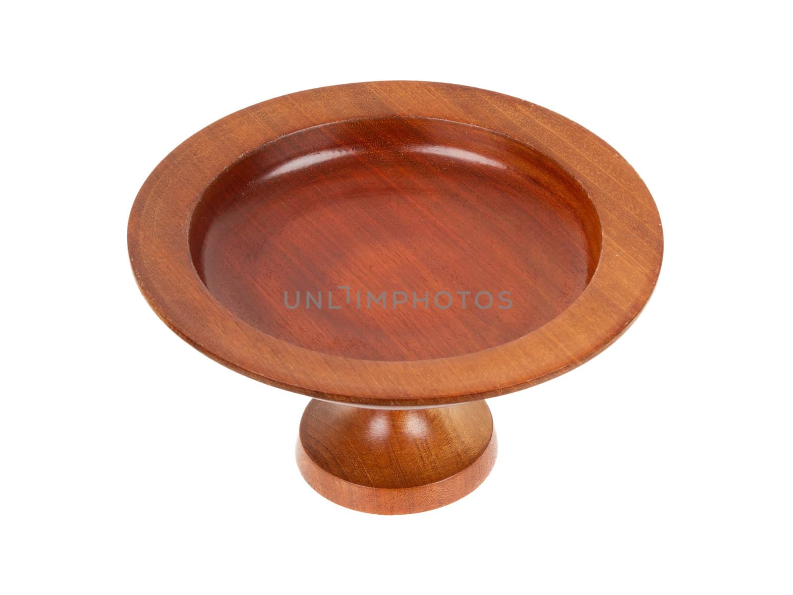 Old fruit bowl from Suriname, isolated on white