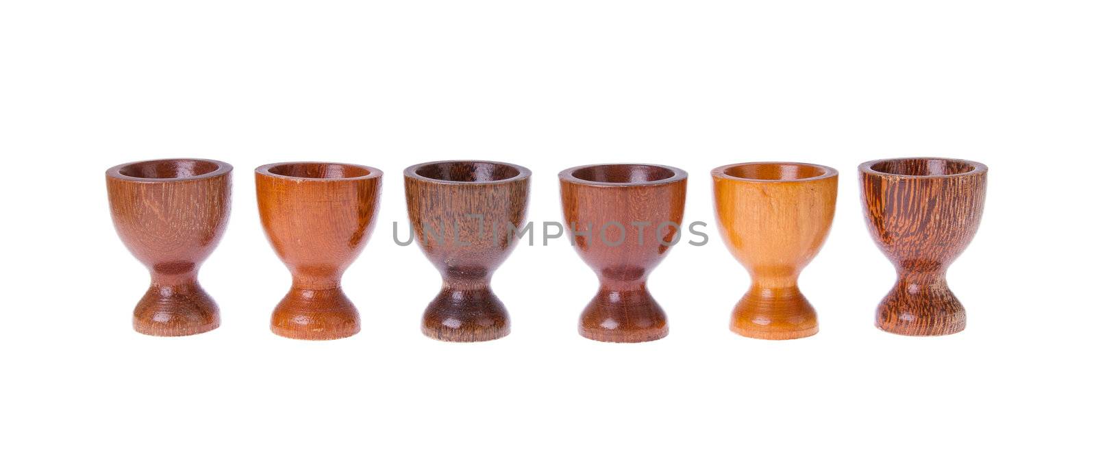 Set of 6 different egg cups by michaklootwijk