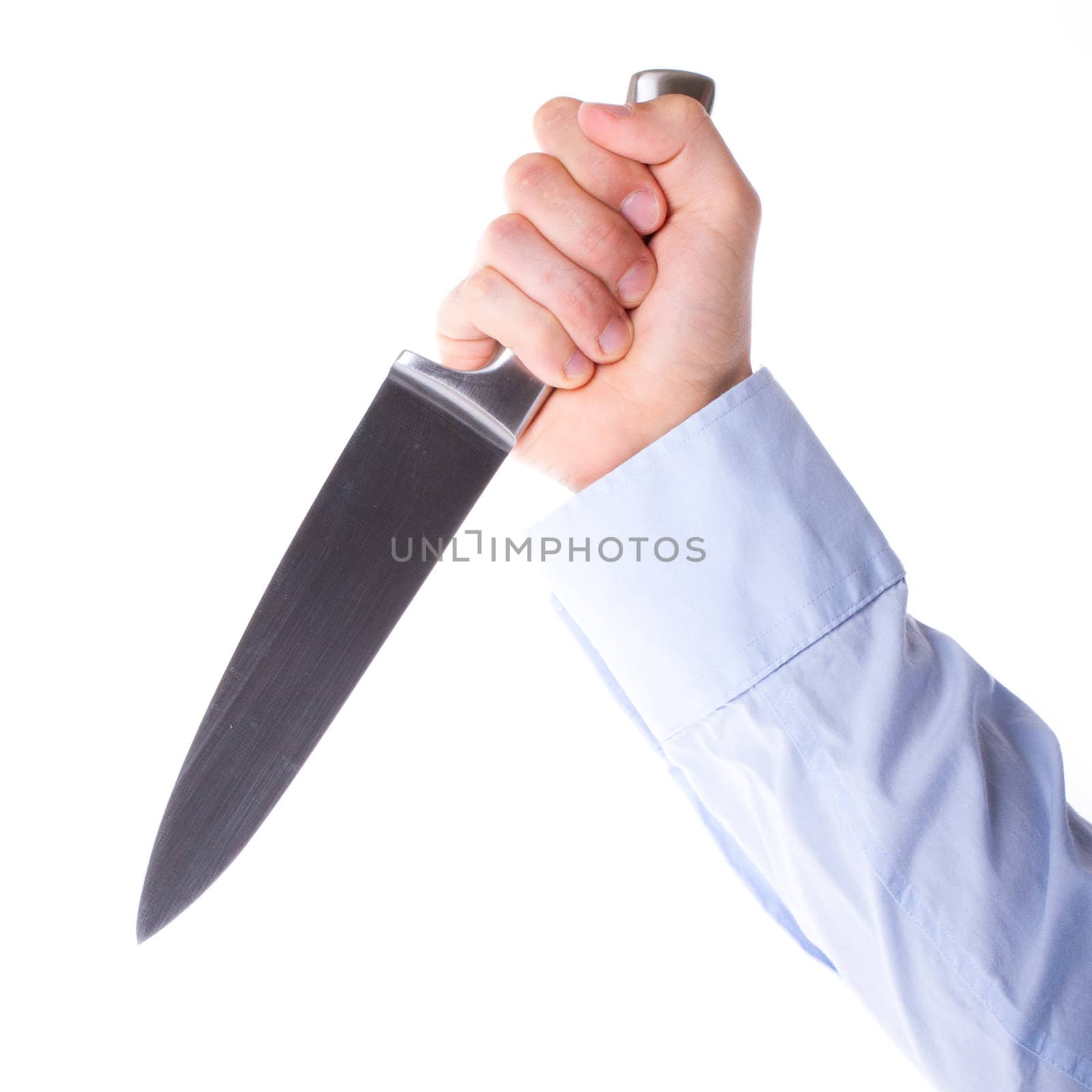 Male with a sharp knife in it's hand