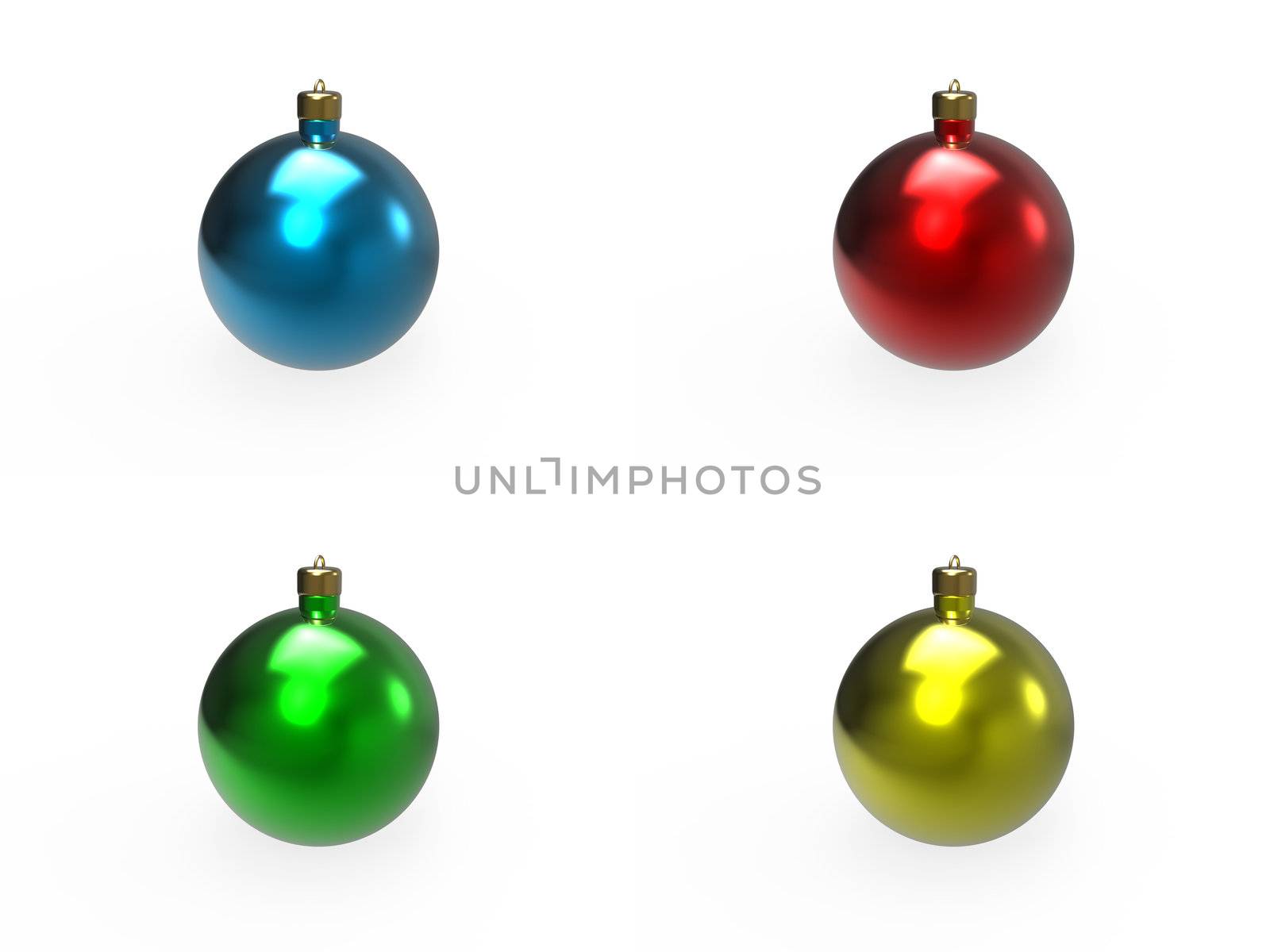 Christmas colorful baubles pack by vermicule