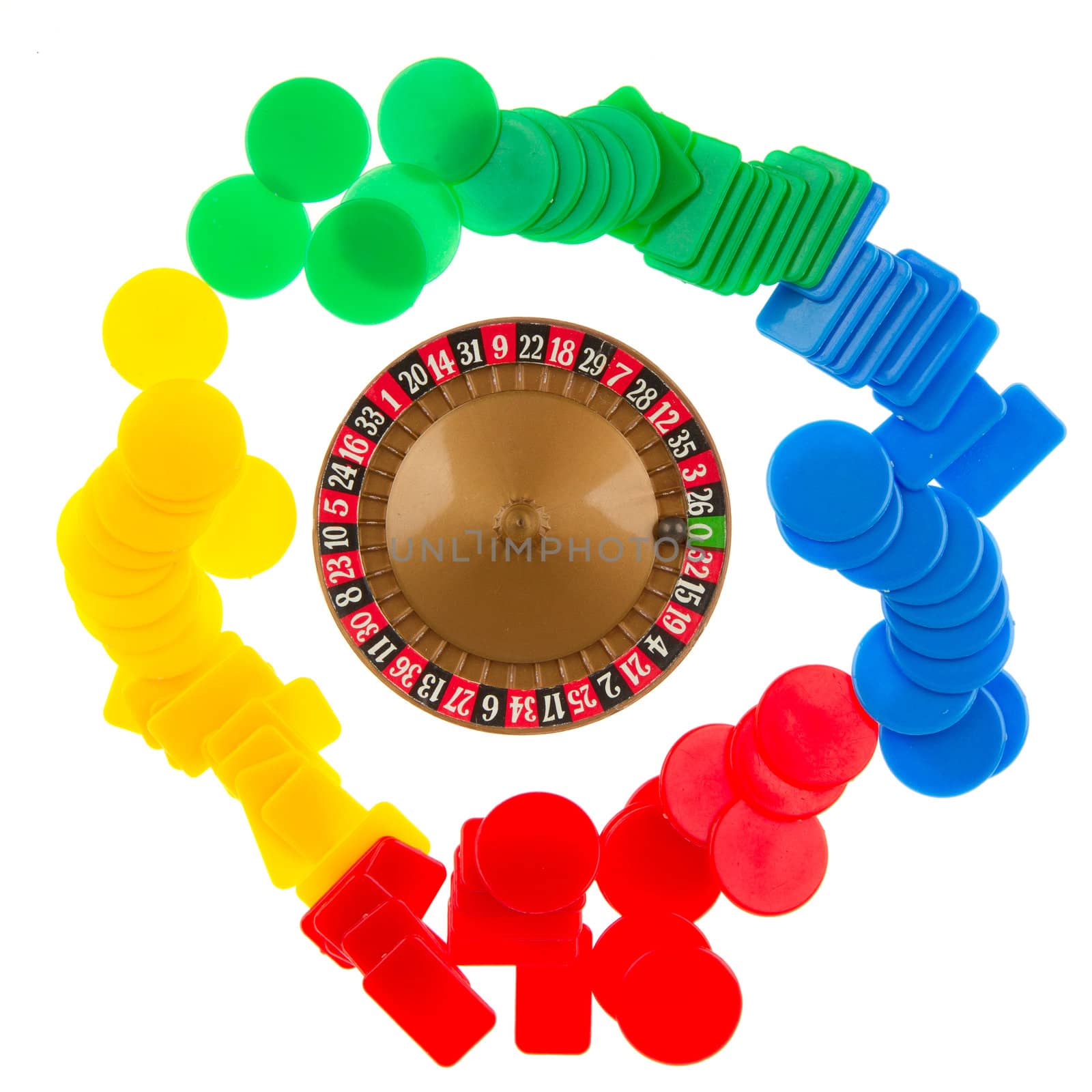 Used roulette wheel and ball by michaklootwijk