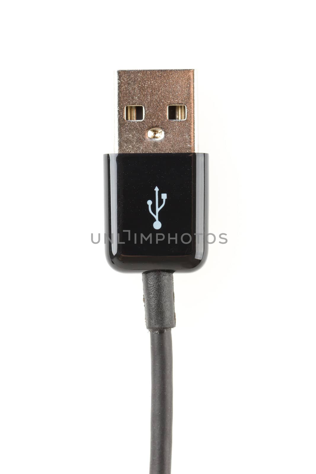 USB cable isolated on white by michaklootwijk