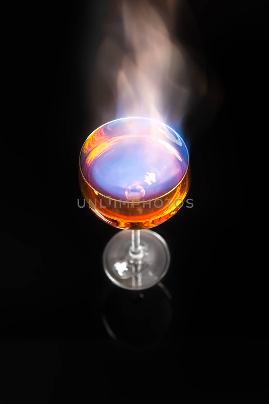 Burning alcohol by jjgerber
