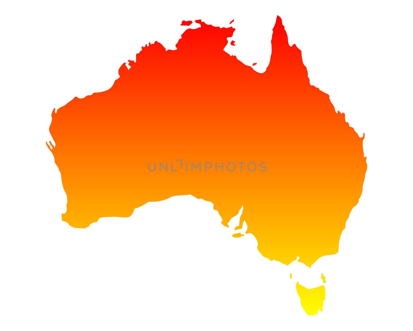 Map of Australia by rbiedermann