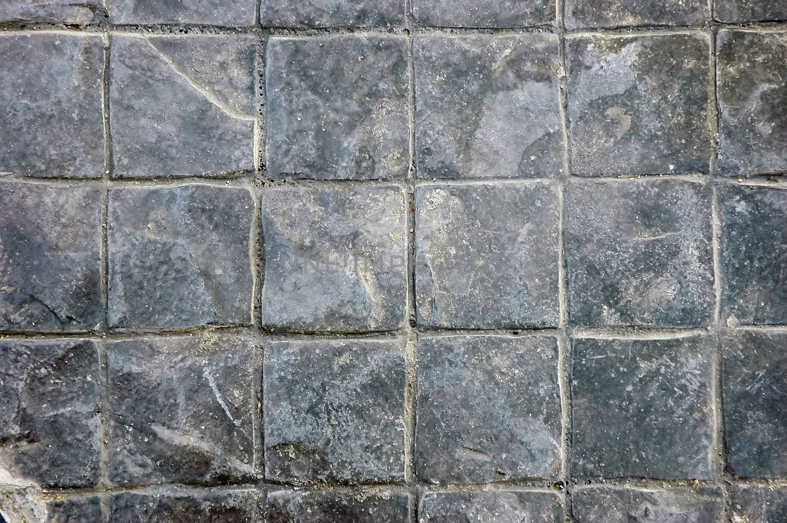 Pattern stone floor