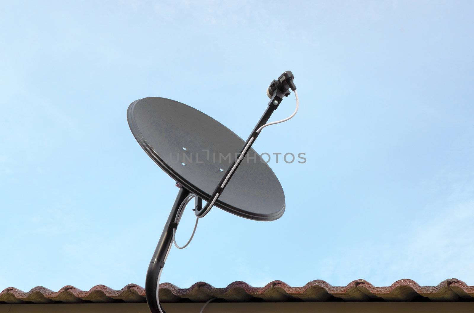 Satellite dish on the roof by geargodz