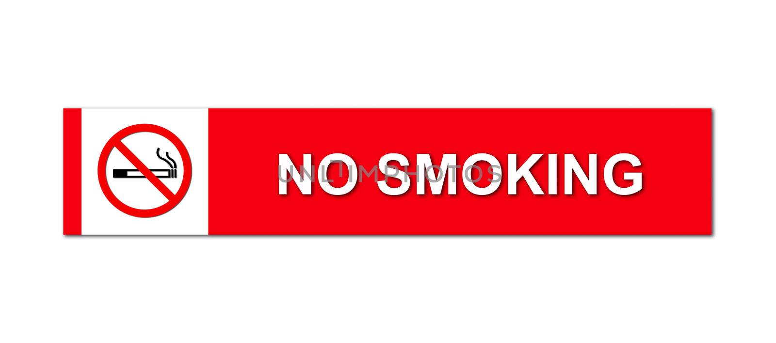 no smoking sign on white by geargodz