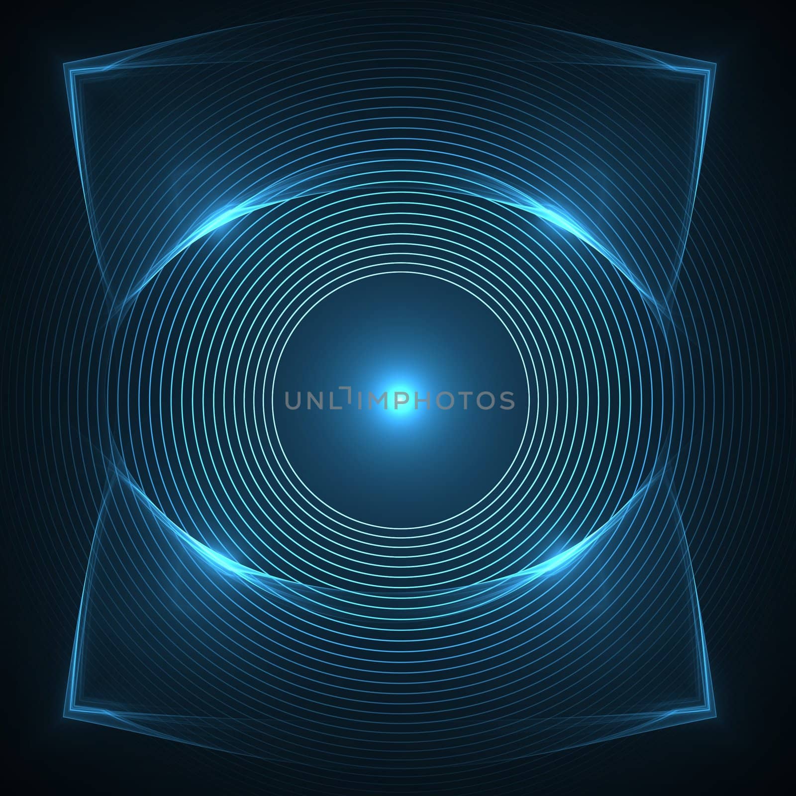 abstract illustration of single eye for concepts of surveillance, vigilance, and observation