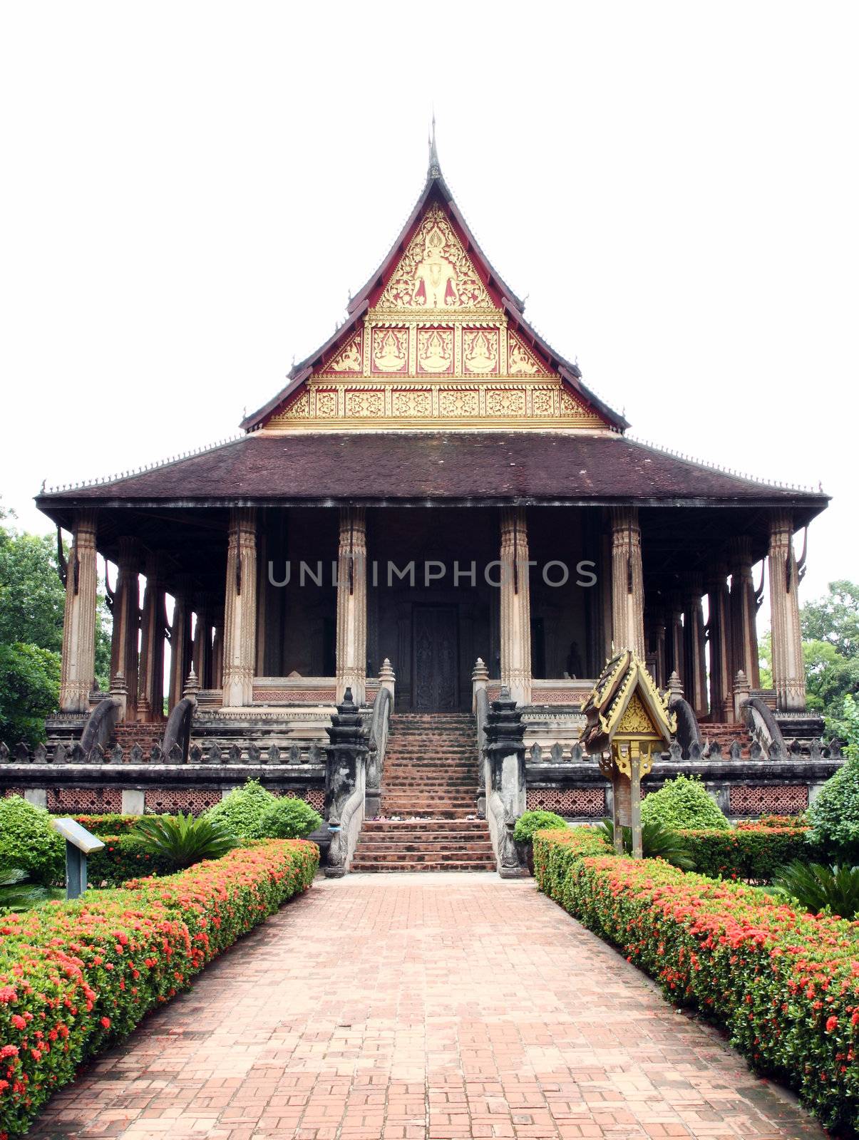 Wat Haw Pha Kaew, a buddhist temple in Vientiane, Laos
