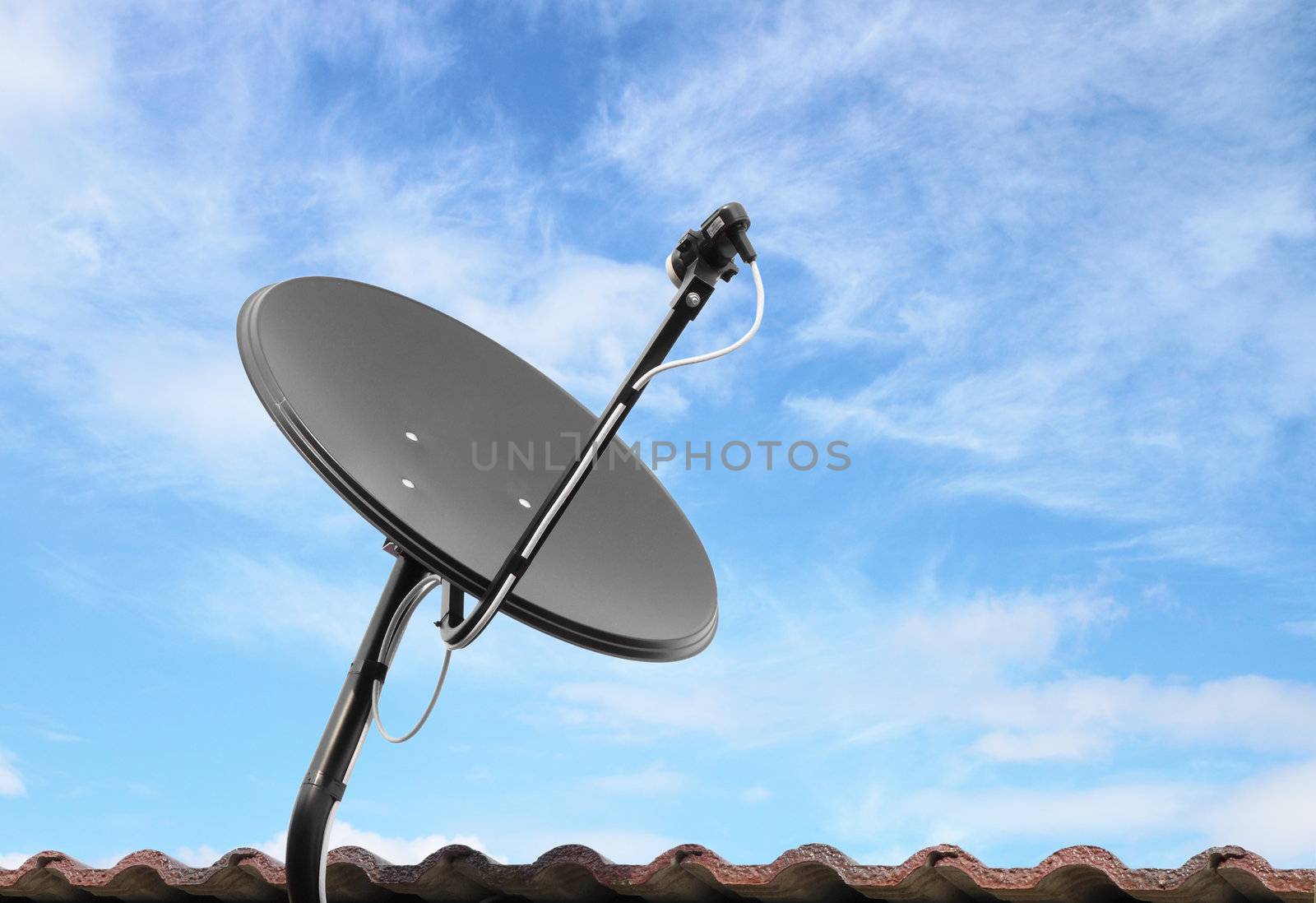 Satellite dish on the roof by geargodz