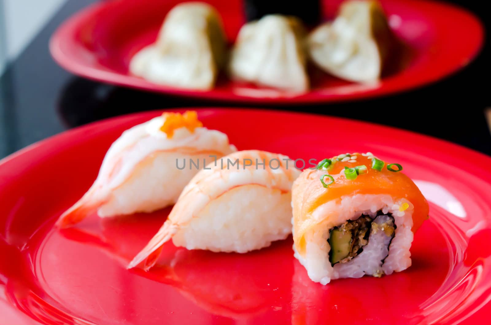 fresh sushi traditional , japanese style cuisine
