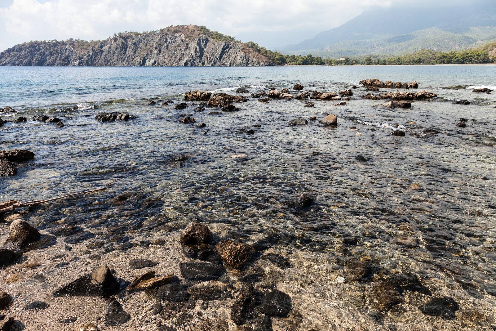 South harbour of Ancient Lycian Phaselis at Turkey Antalya by ia_64