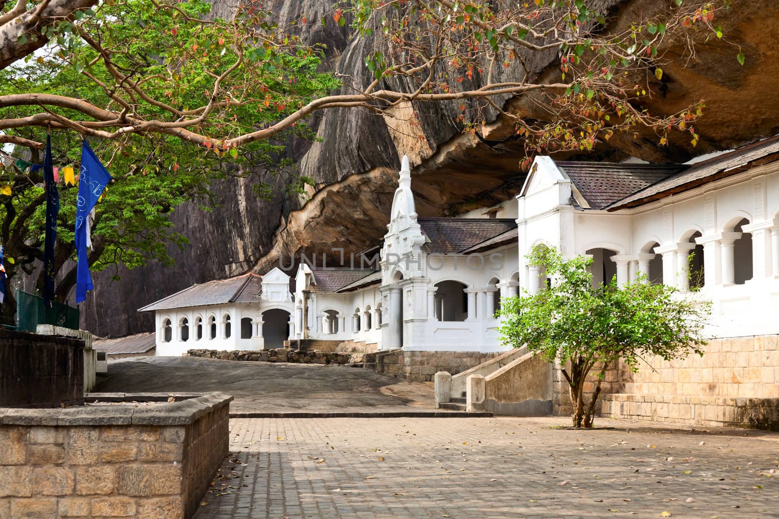 Dambulla cave temple, the largest and best-preserved cave temple complex in Sri Lanka