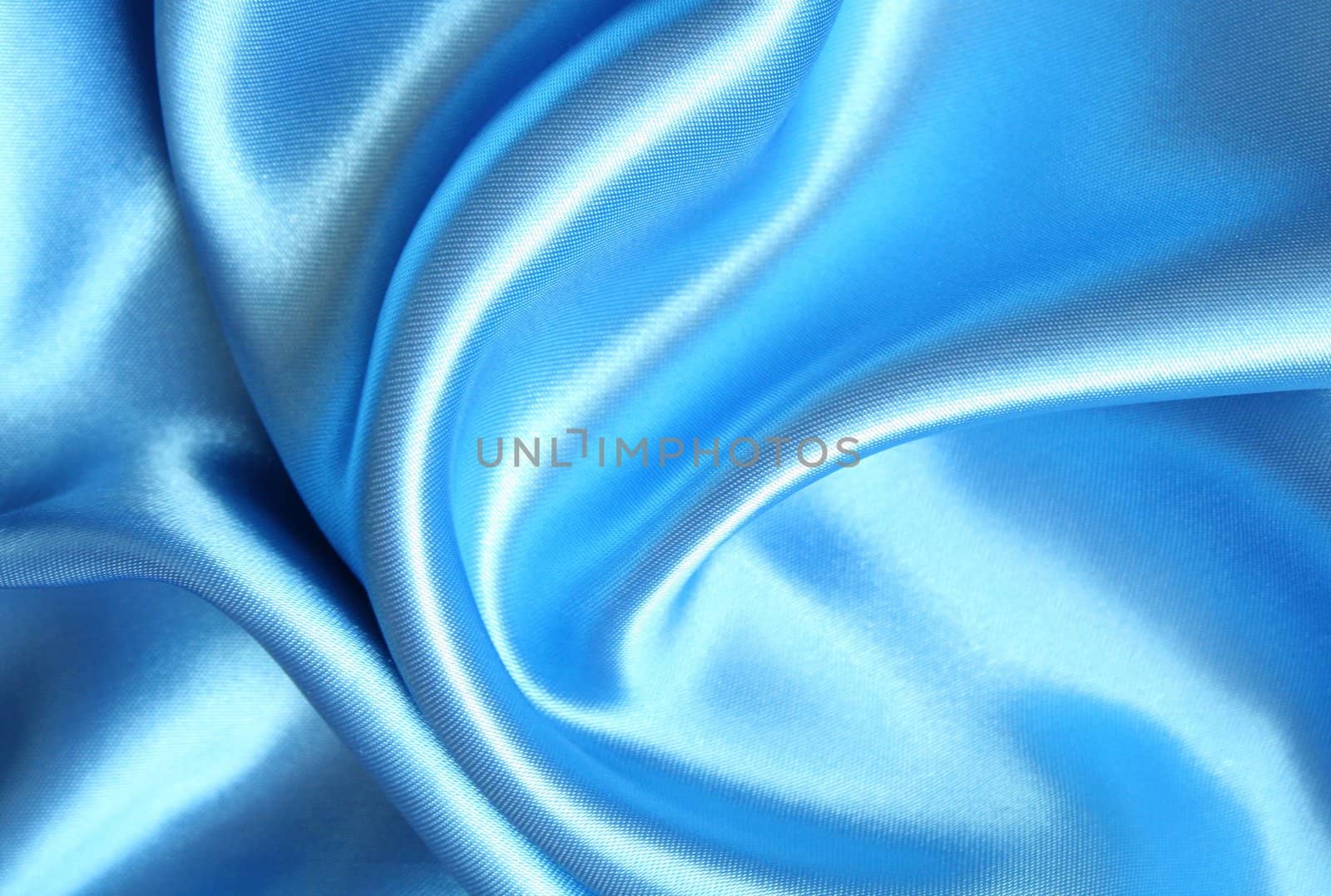 Smooth elegant blue silk can use as background