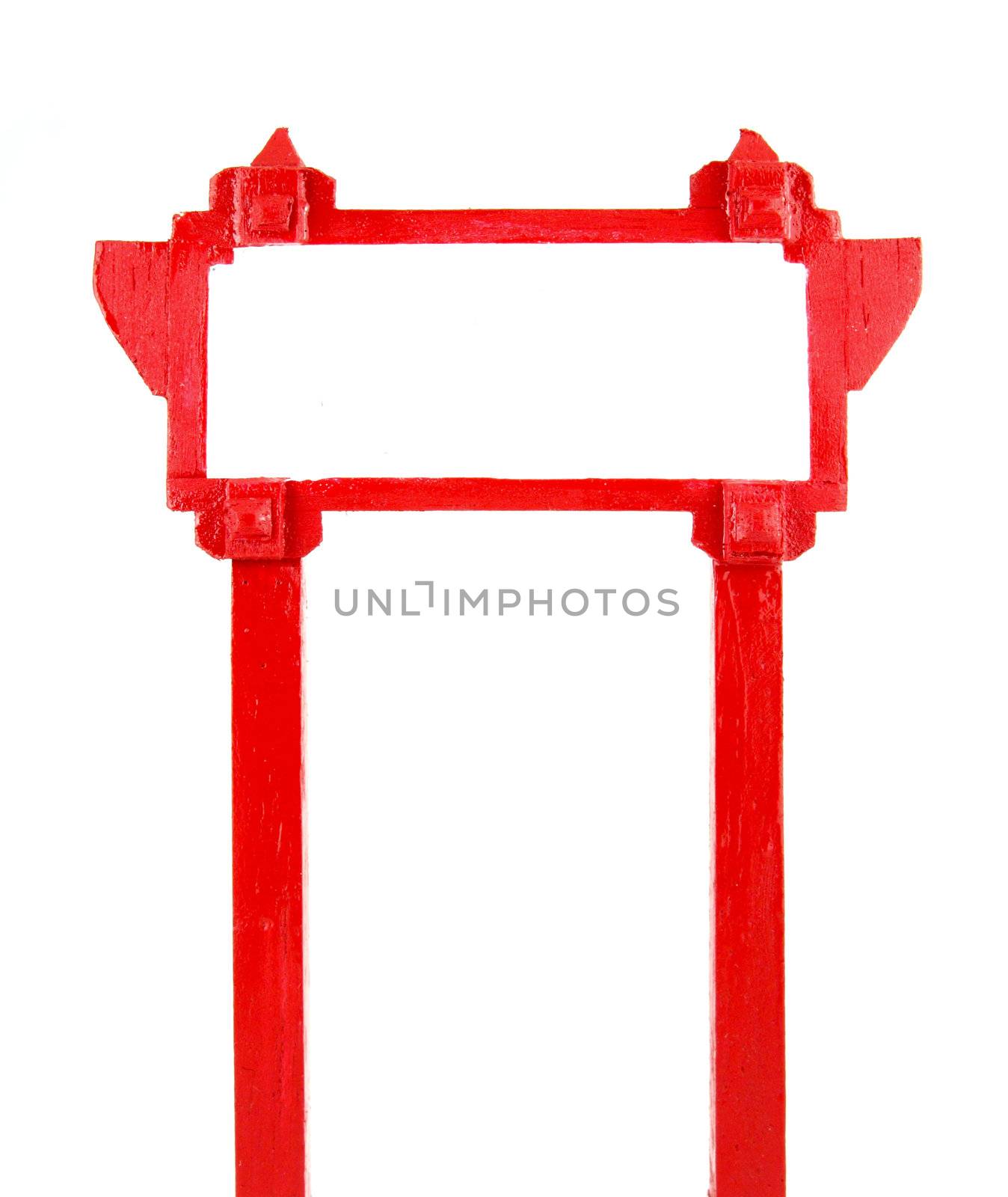 red blank wooden sign by geargodz