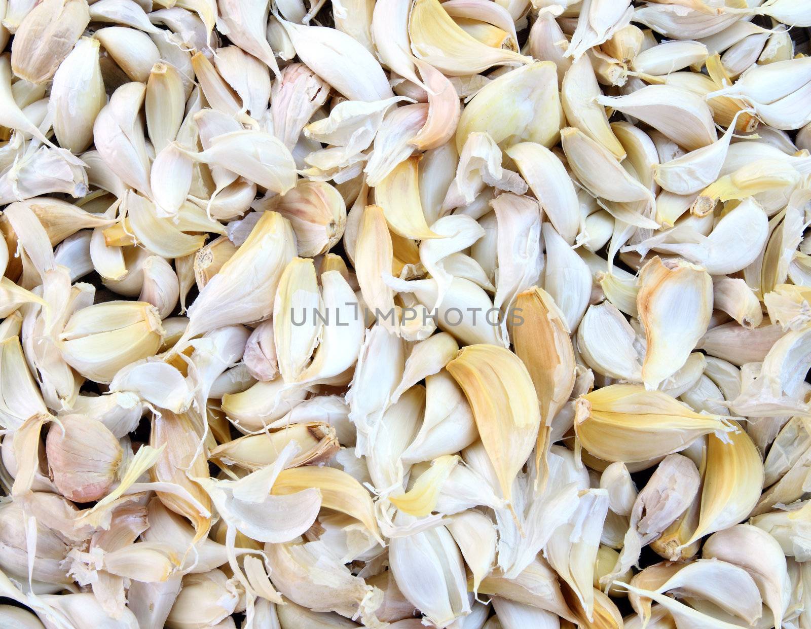 cloves of garlic, background