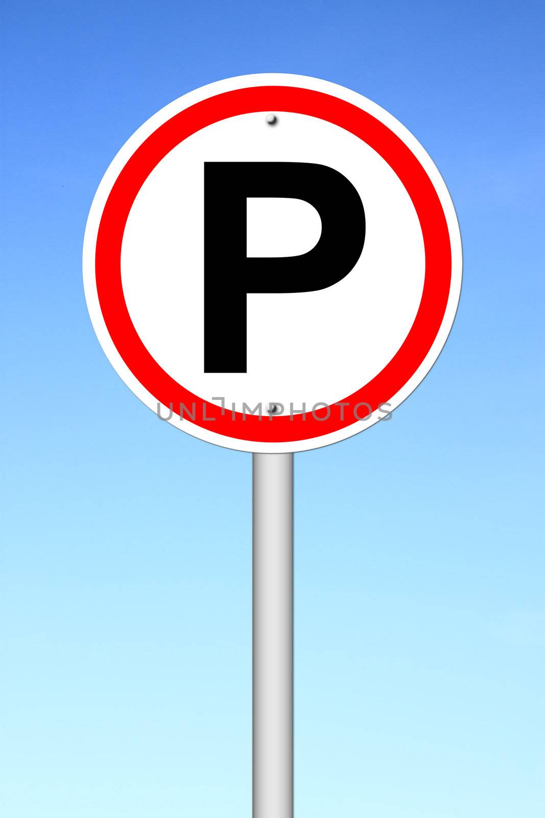Parking sign over a sky by geargodz