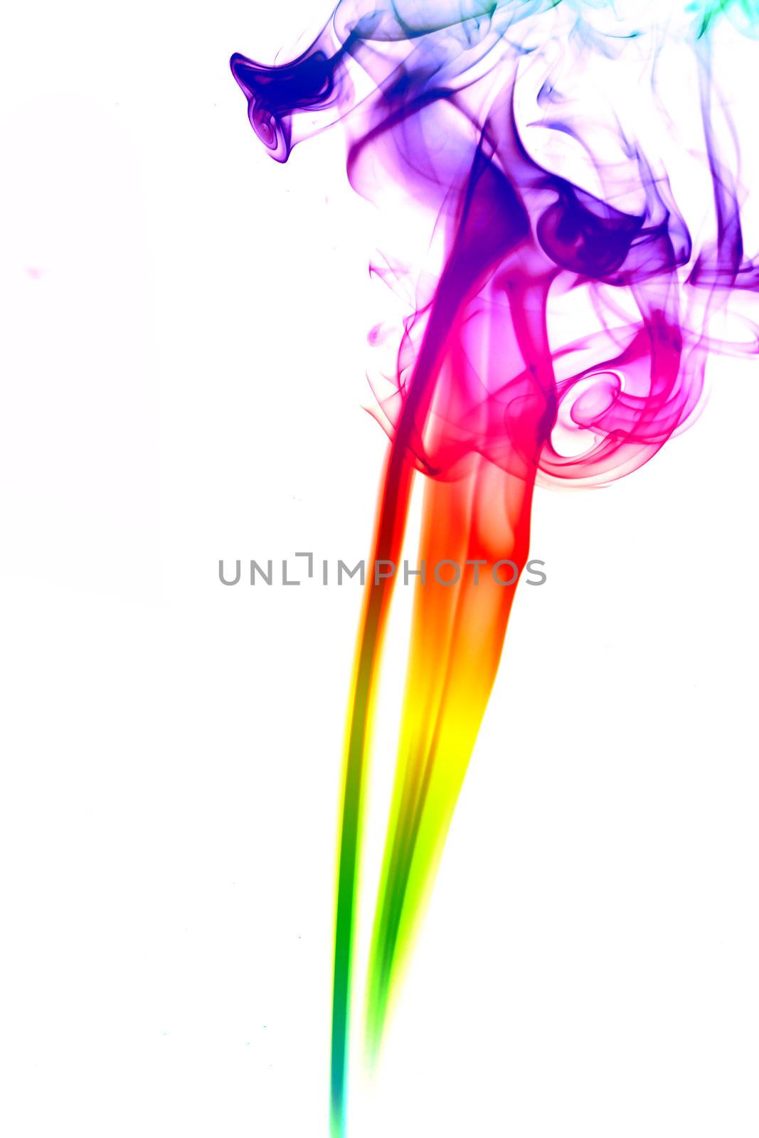 abstract mystical multi colored smoke 