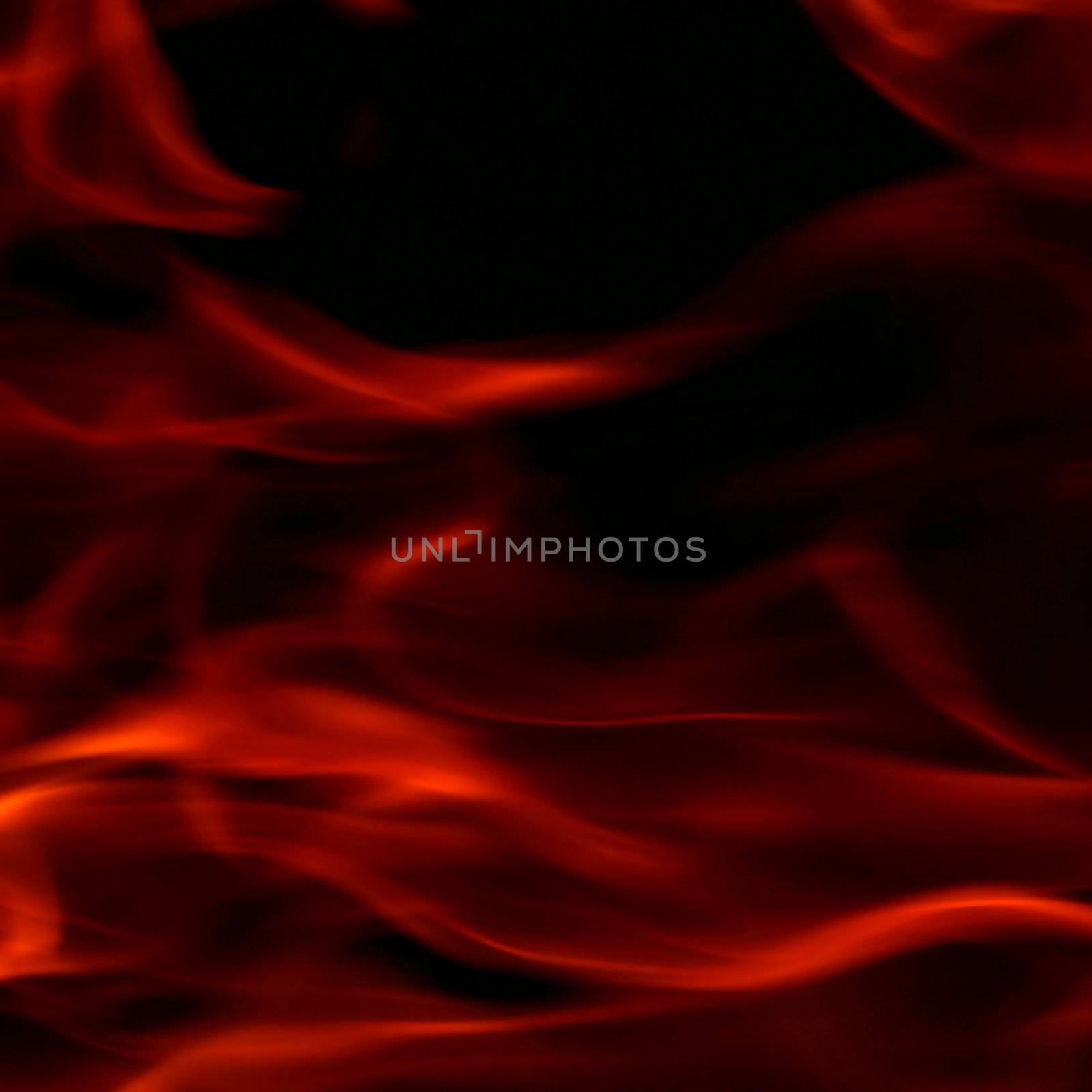 fire flame close up on black background