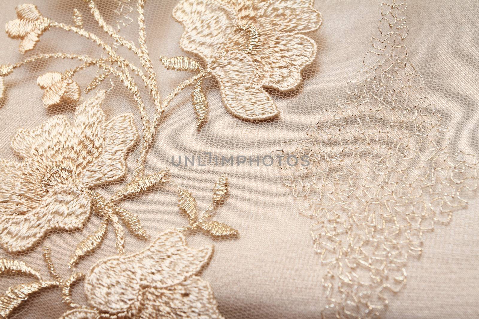 Golden textile wedding background