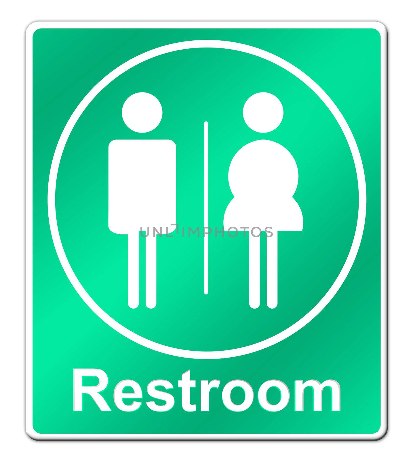 Restroom sign by geargodz