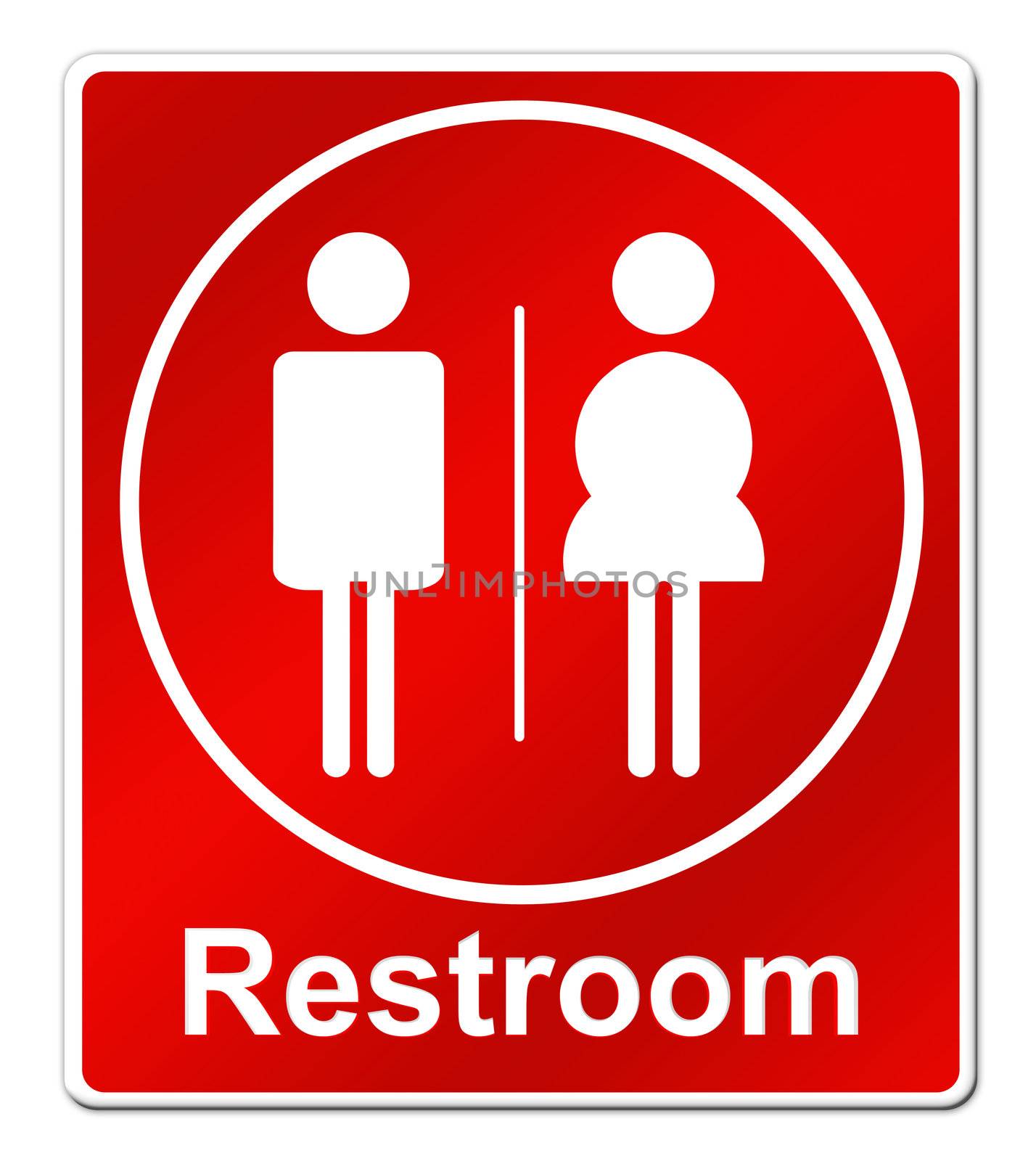 Restroom sign by geargodz