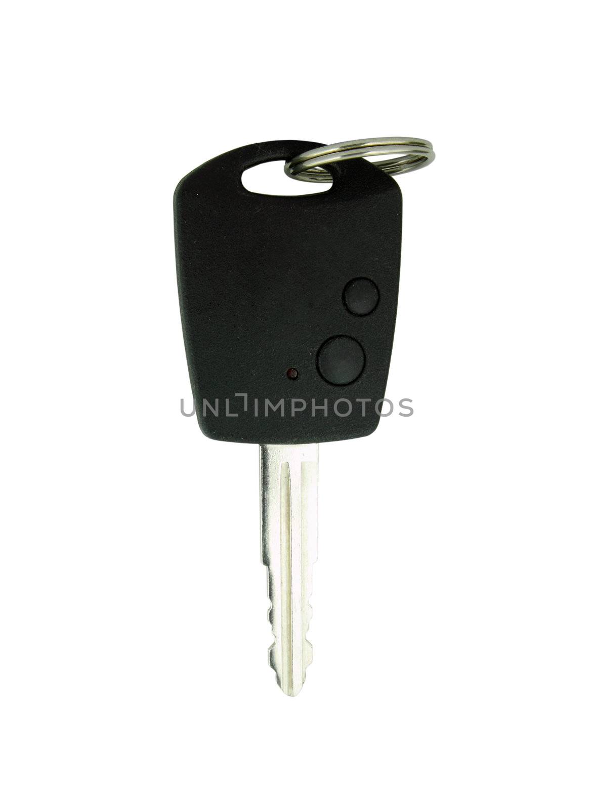 car key remote control on white