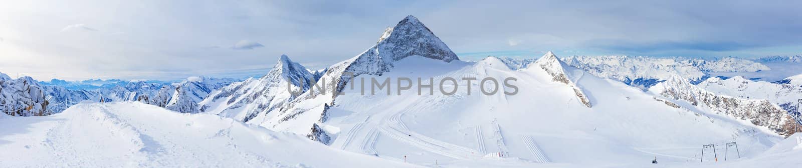 Ski resort Zillertal Hintertuxer Glacier. Austria by maxoliki