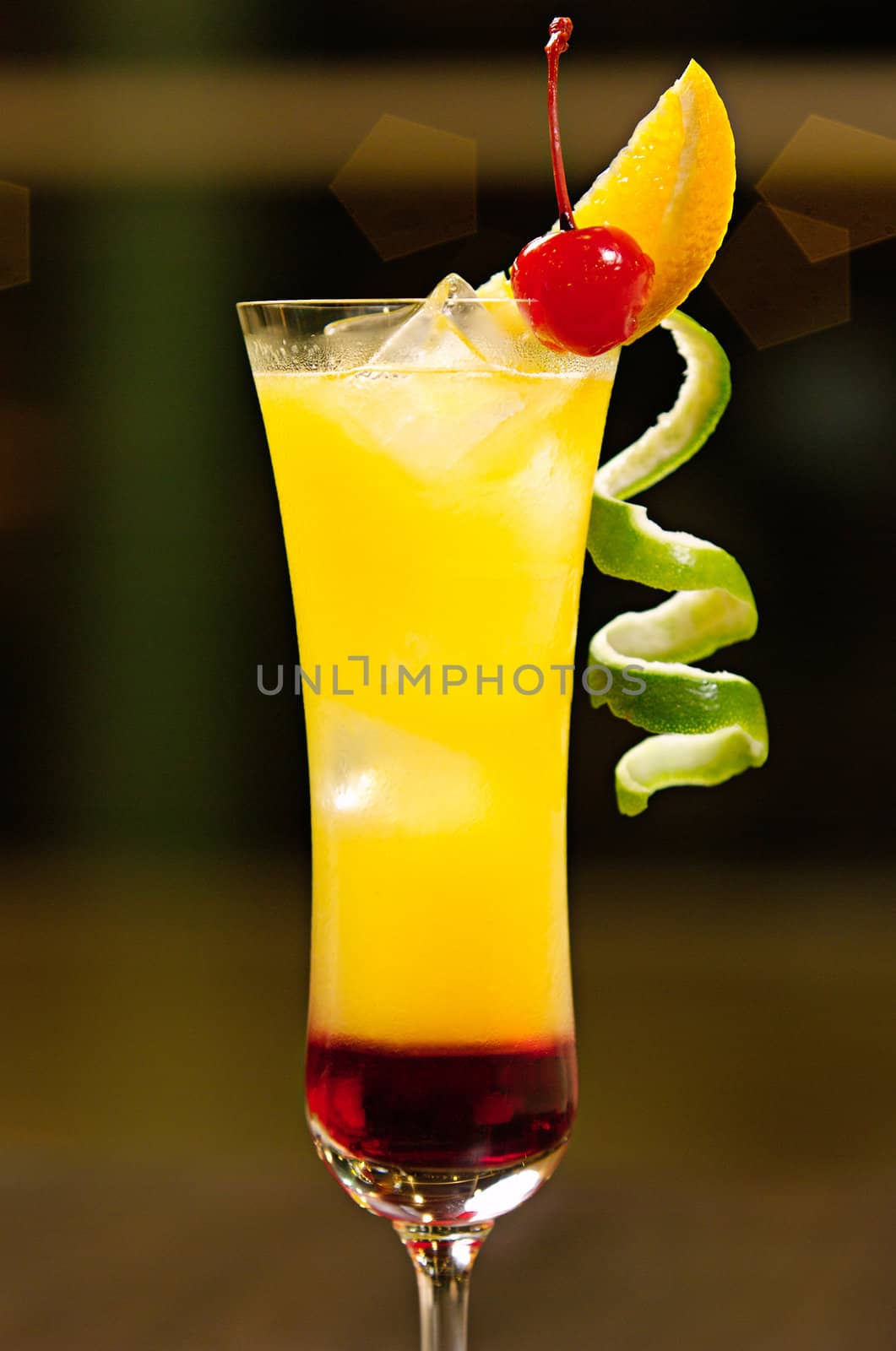 Orange juice cocktail drinks 