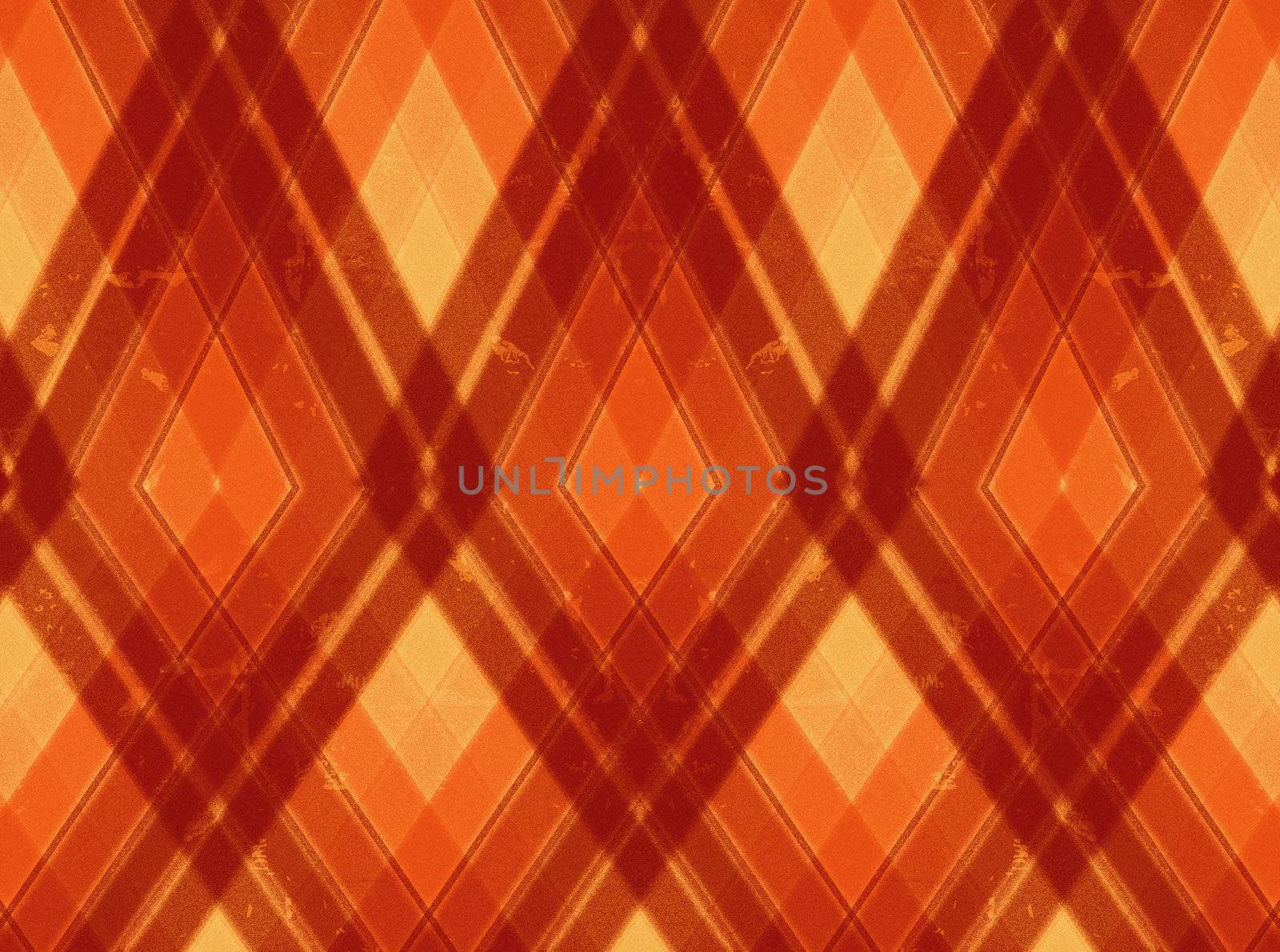 retro diaper-pattern background with brown, beige and orange rhombs