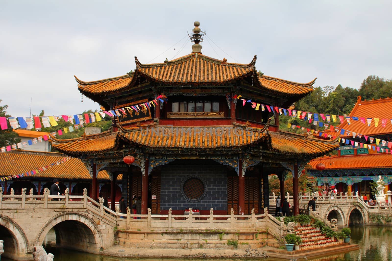 Yuantong temple, the biggest and most important Buddhist temple in Yunnan Province, China
