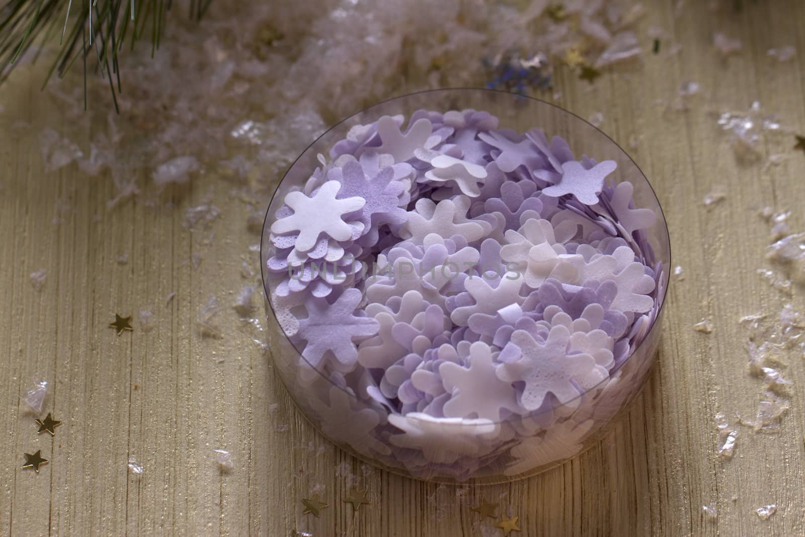 Pretty soap flakes - macro background