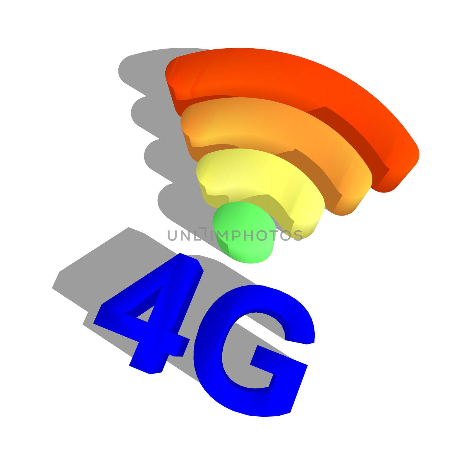 4G and signal symbol by geargodz