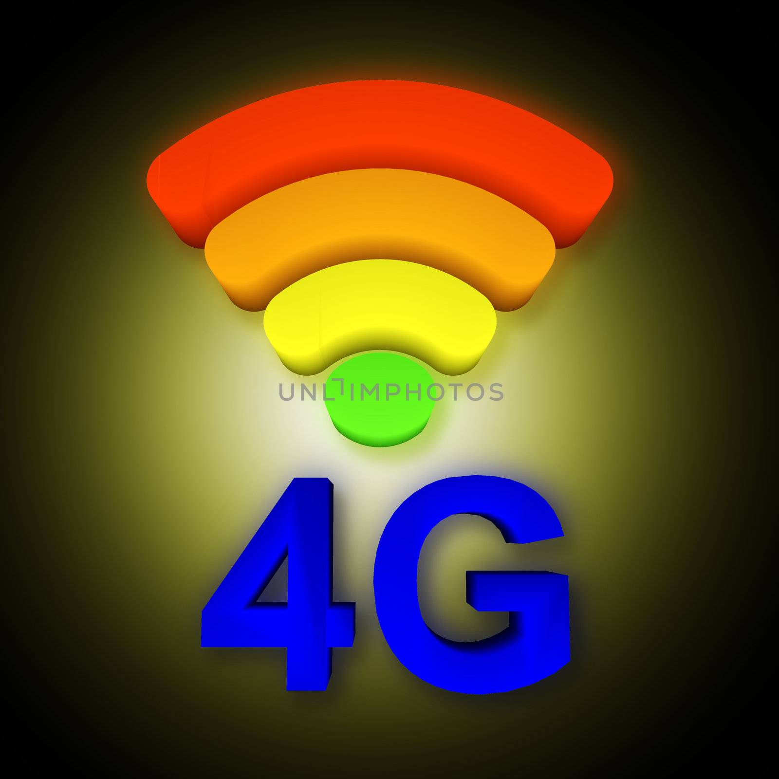 4G and signal symbol by geargodz