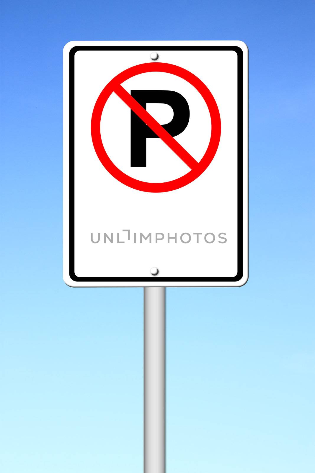 no parking sign blank for text by geargodz