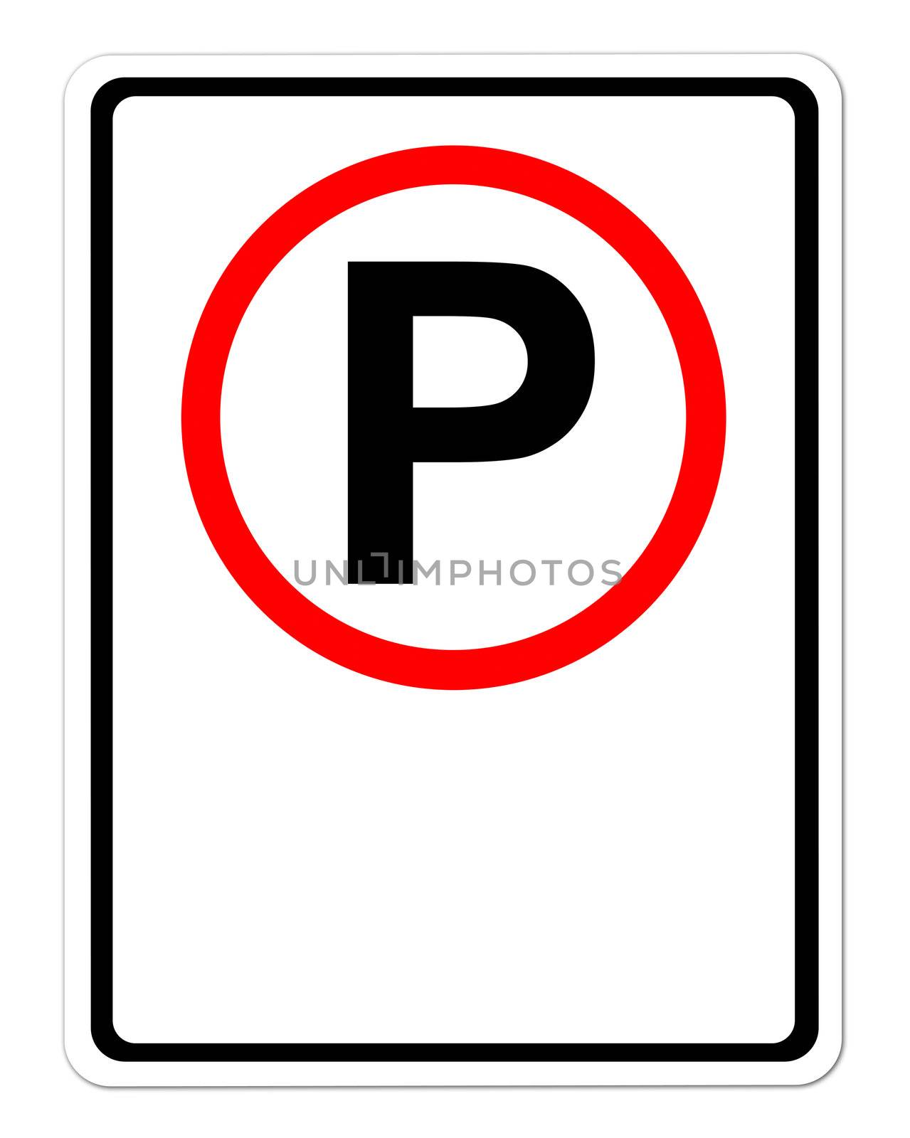 parking sign blank for text by geargodz