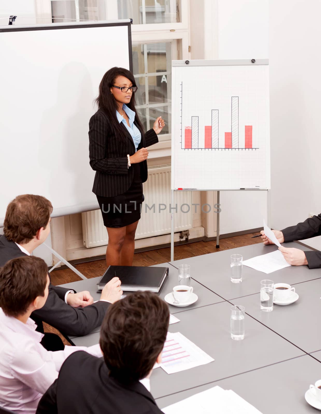 business meeting presentation flipchart by juniart