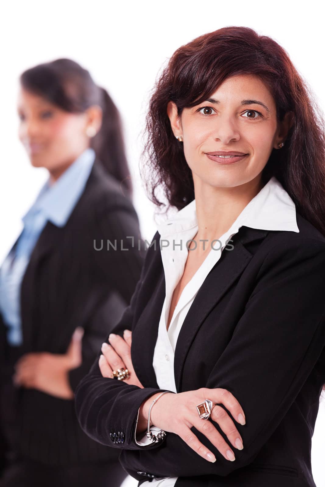 business team diversity happy isolated on white