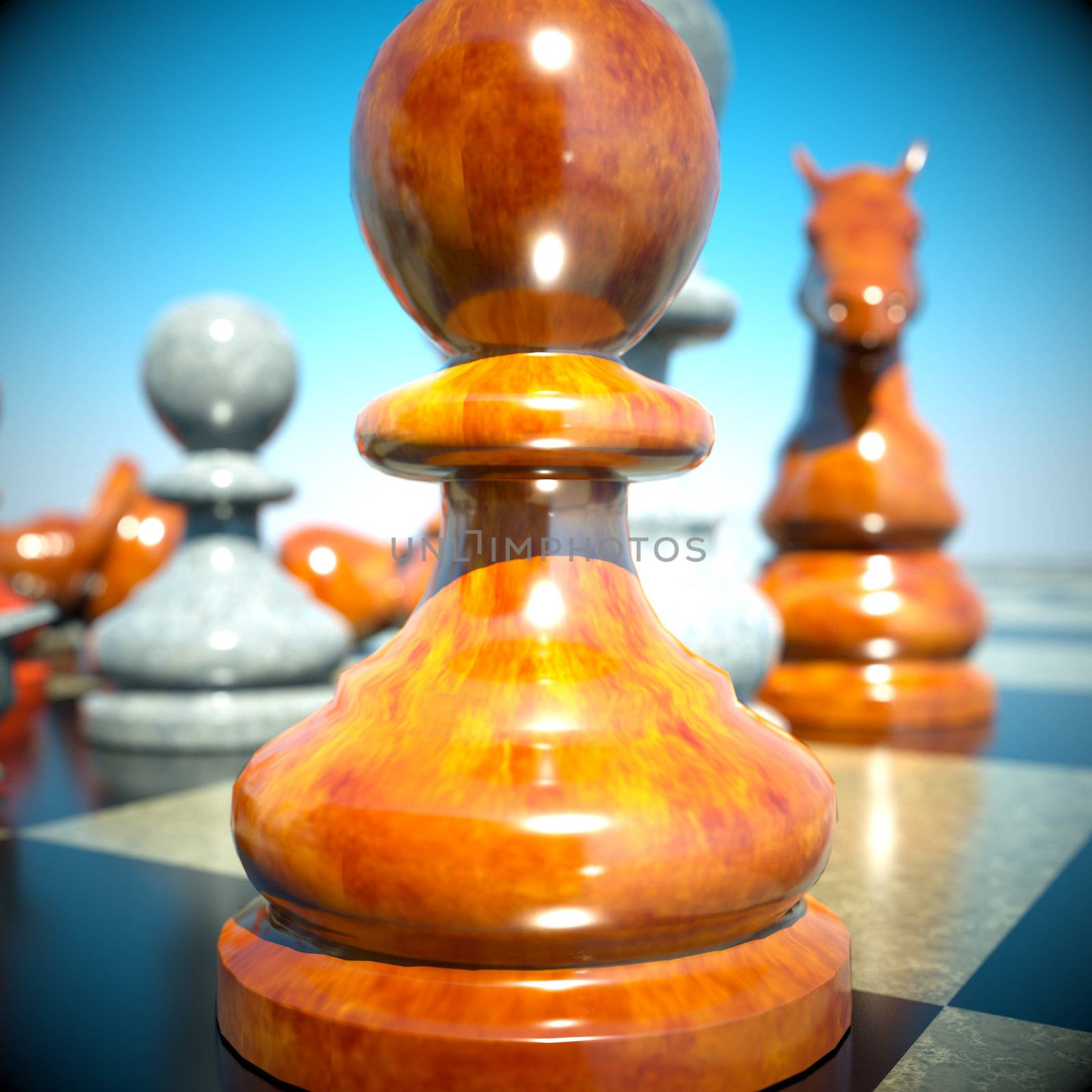 Chess battle -defeat