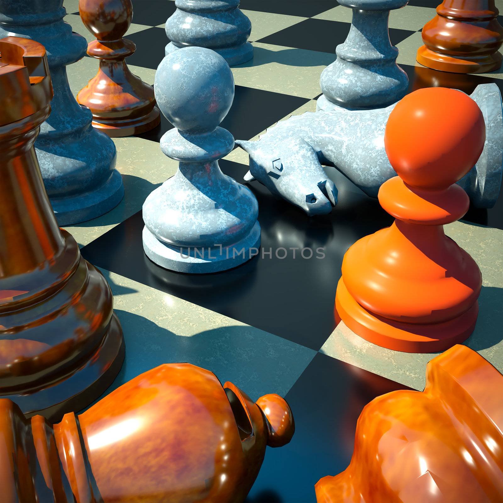 Chess battle -defeat