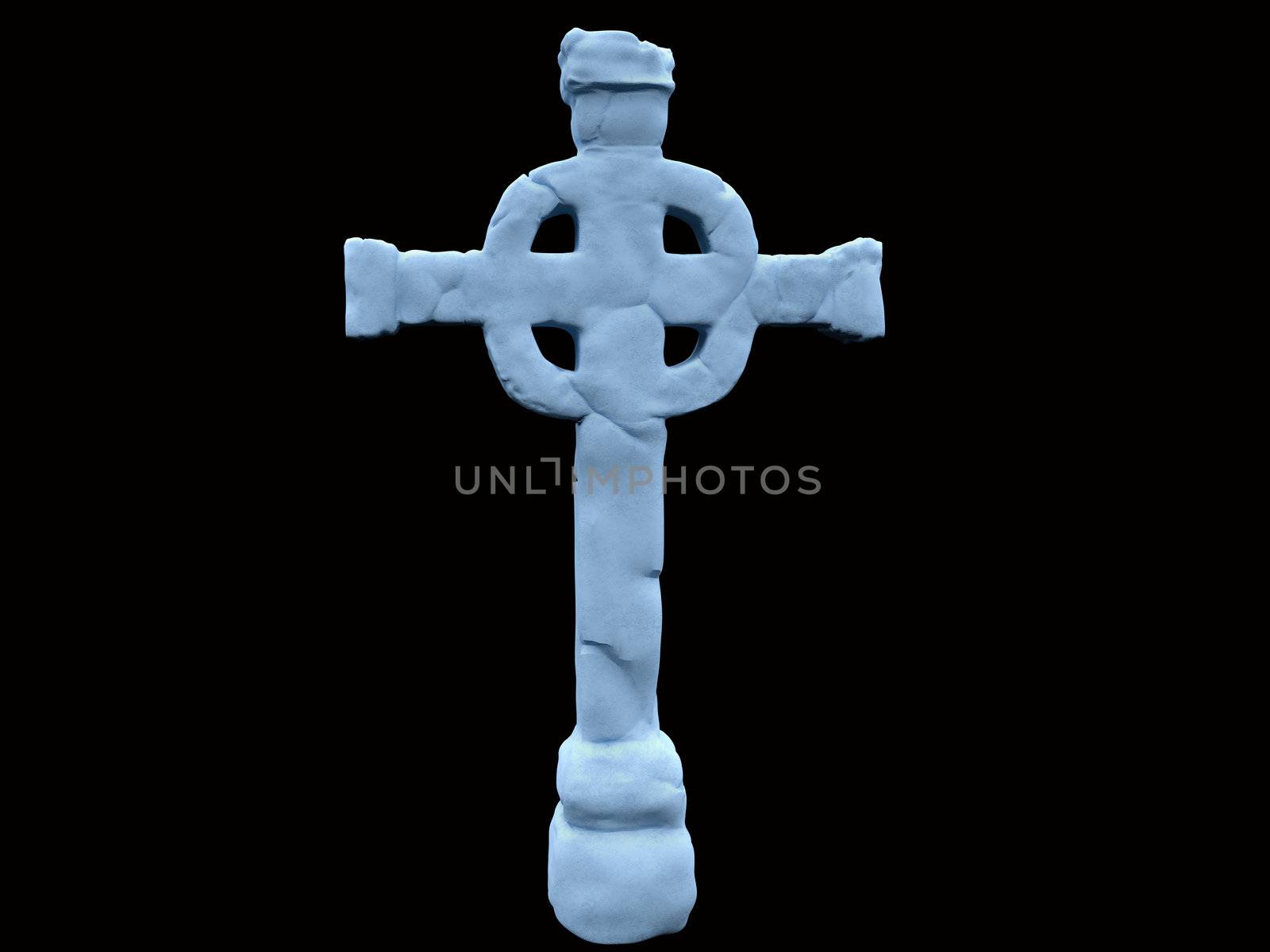 Celtic cross isolated