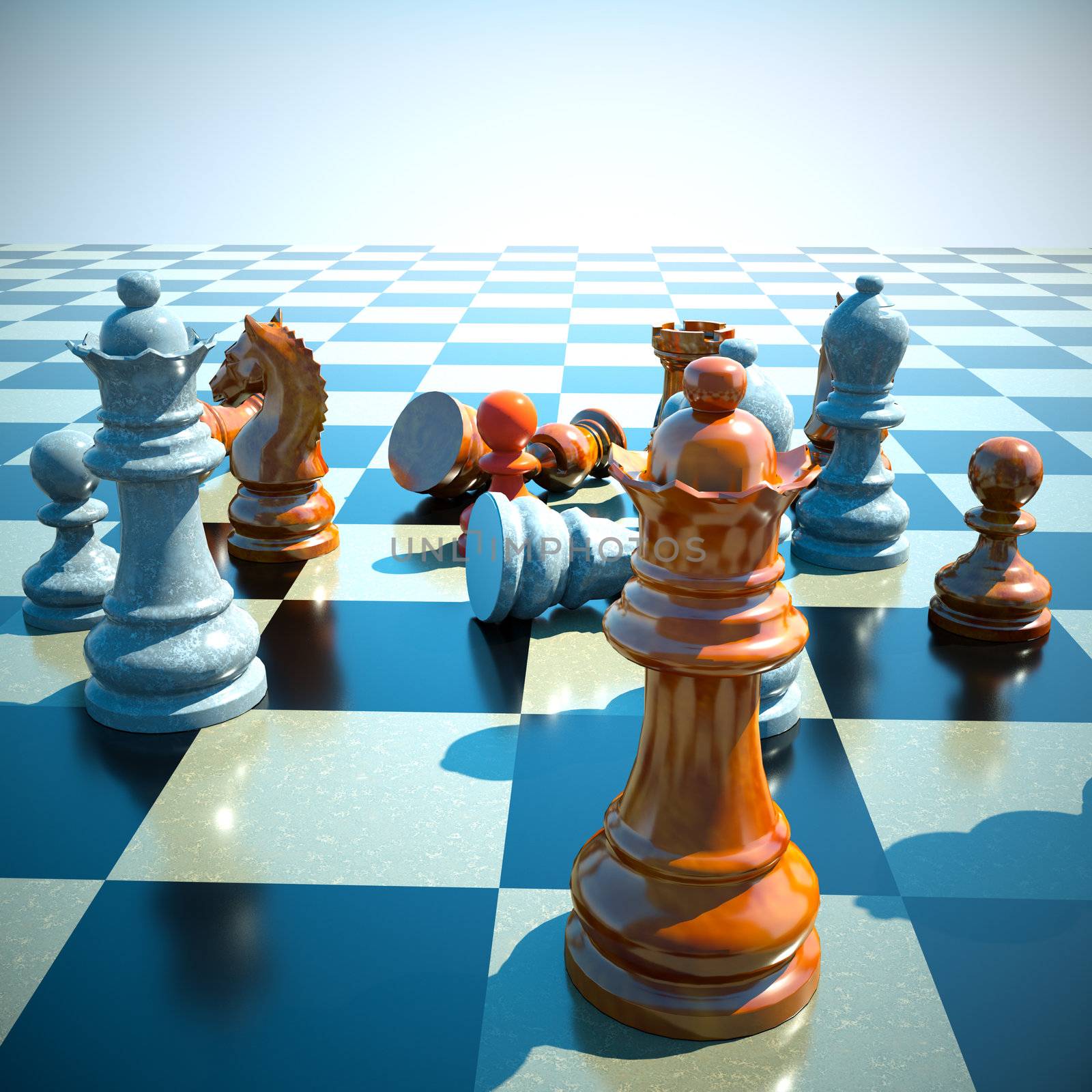 Chess battle -defeat