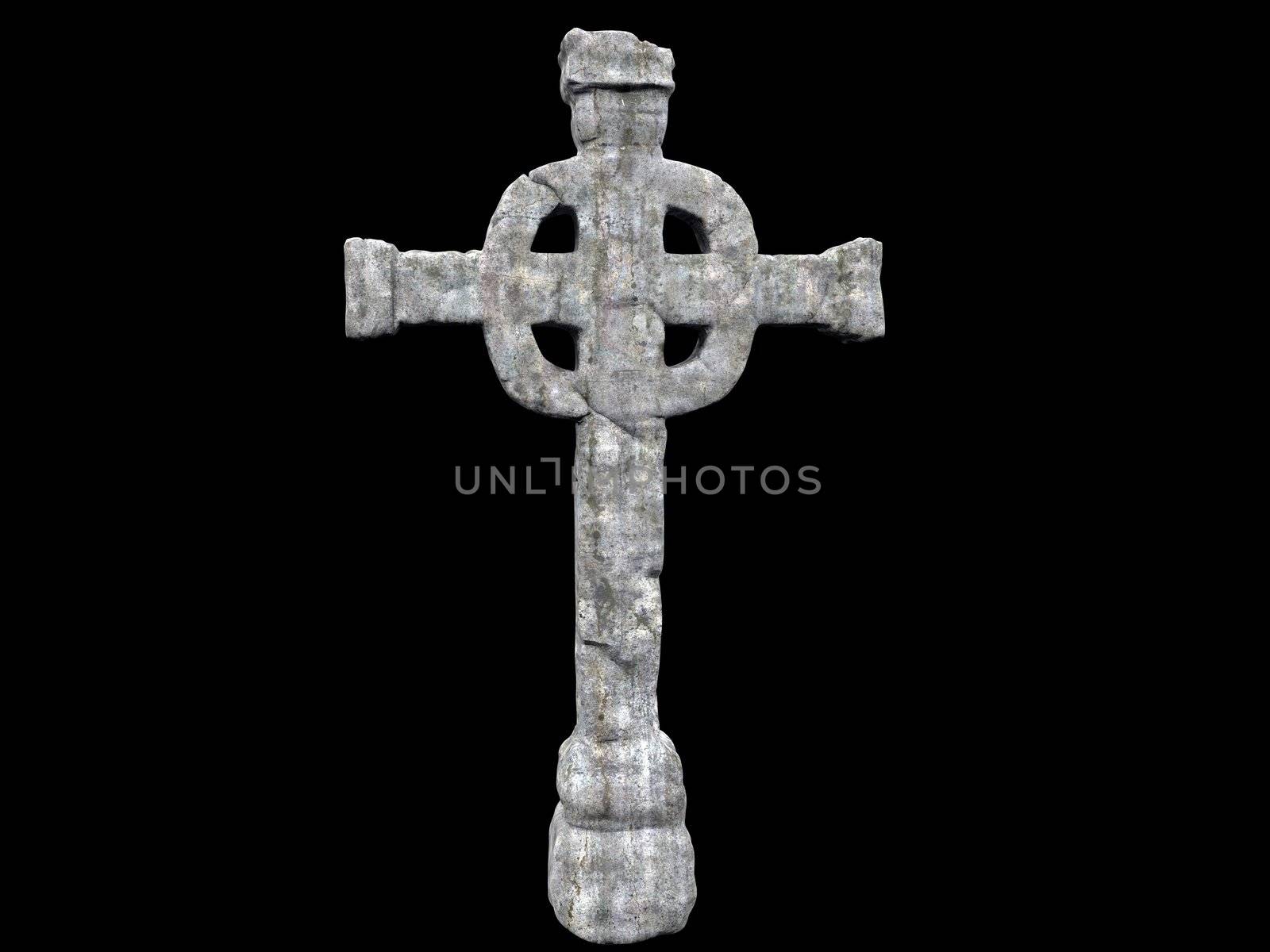 Celtic cross isolated