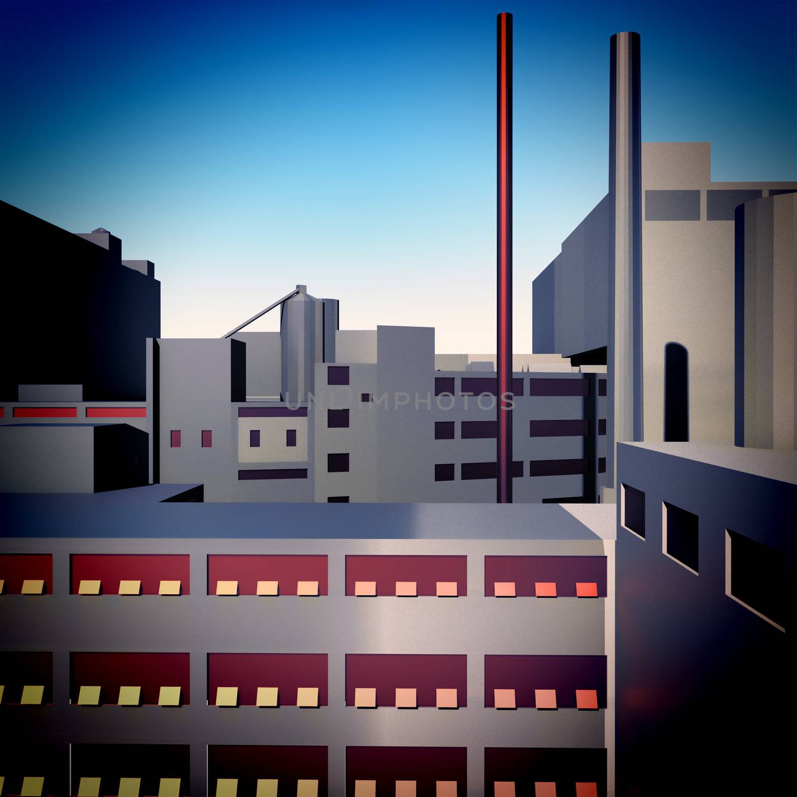 Modern factory by andromeda13