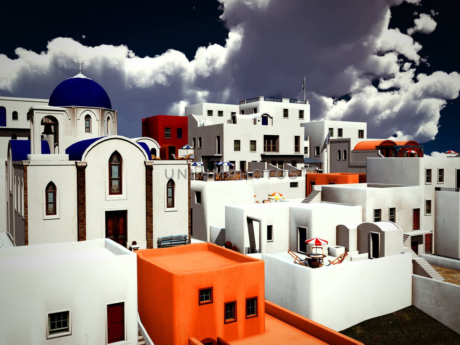 Greek village by andromeda13