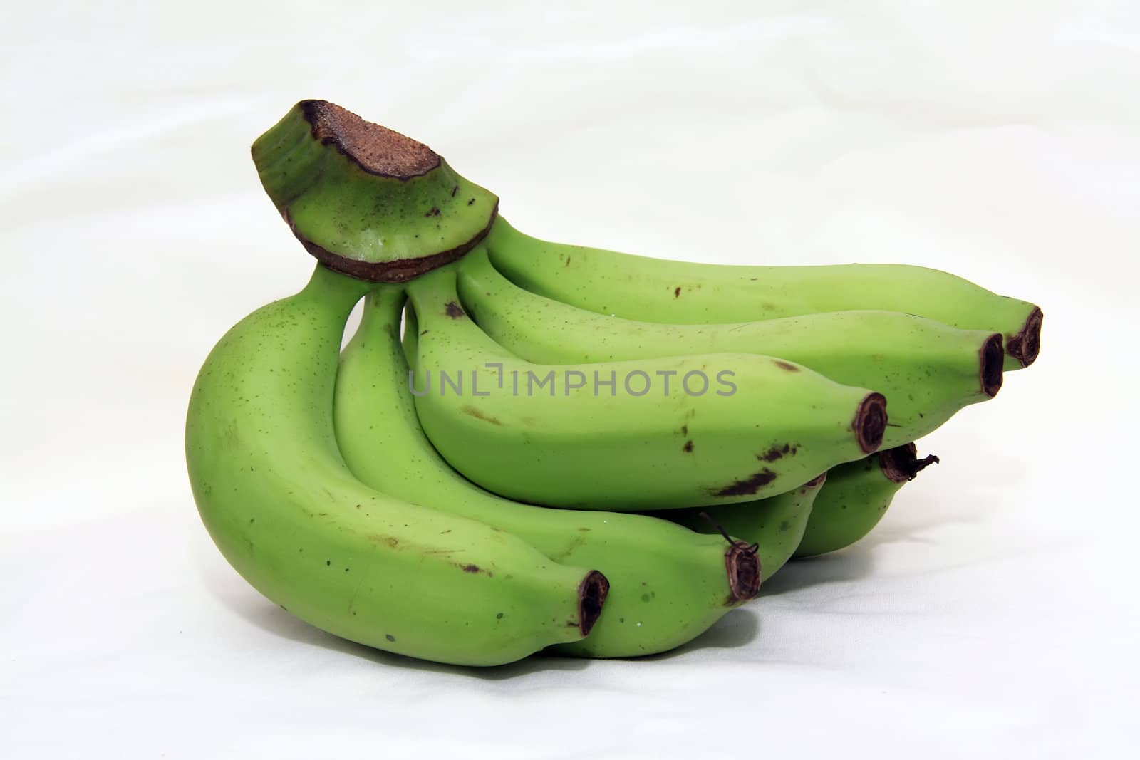 green banana in the markets