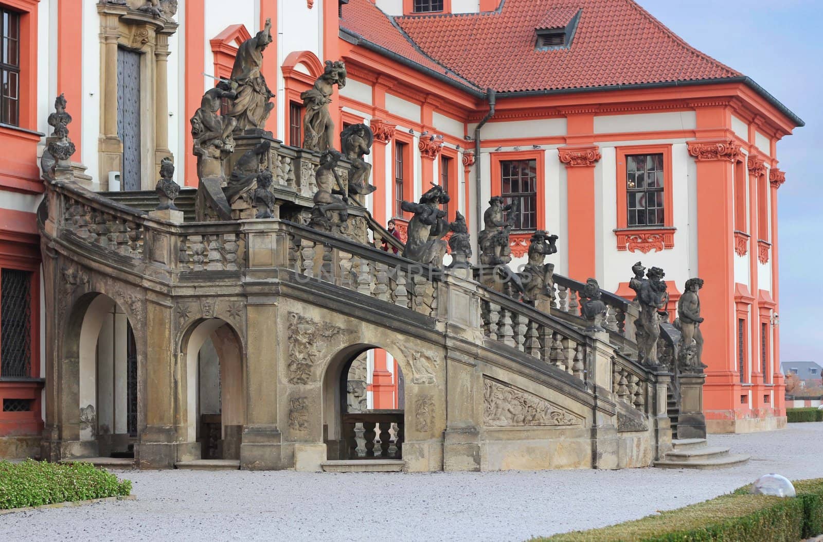 Medieval castle Troja in Prague, Czech Republic