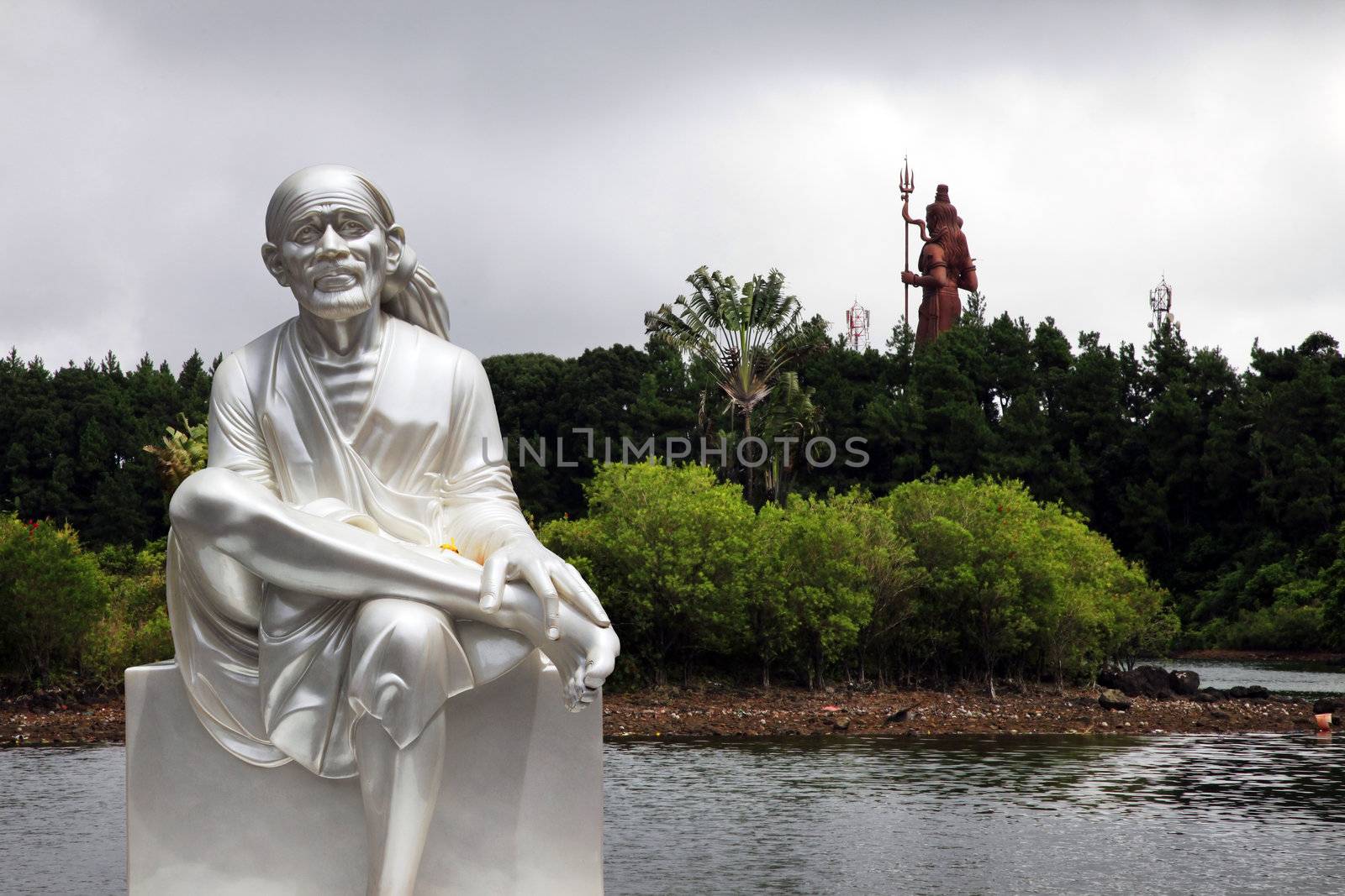 Shiva statue at Grand Bassin lake, Mauritius