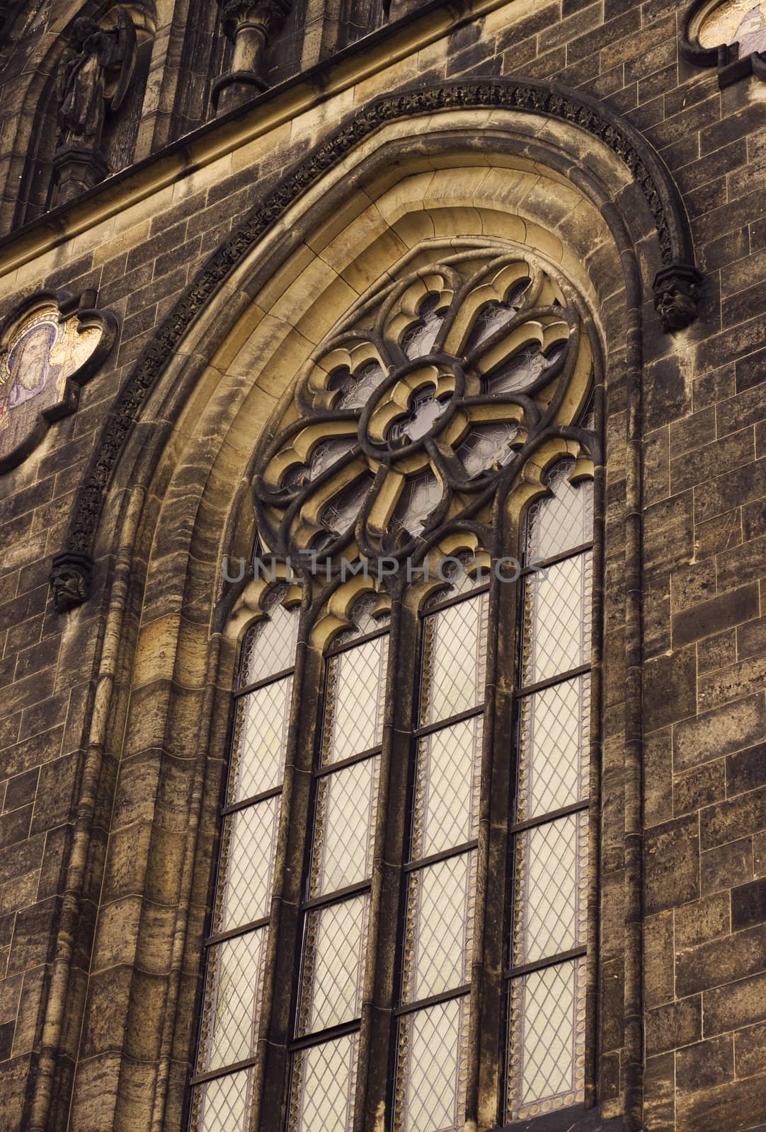 Exterior of Saint Vitus's Cathedral in Prague, Czech Republic